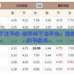 世界杯下注平台-世界杯下注平台，理性与娱乐的平衡点