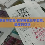世界杯竞彩中奖票-世界杯竞彩中奖票，梦想与现实的交织
