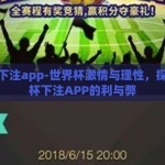 世界杯下注app-世界杯激情与理性，探索世界杯下注APP的利与弊
