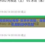世界杯竞猜网址推荐-世界杯竞猜，探索激情与乐趣的数字乐园