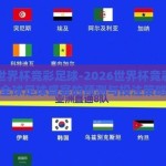 2026世界杯竞彩足球-2026世界杯竞彩足球，全球足球盛宴的预测与投注策略