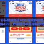 体彩世界杯足球竞猜APP-探索体彩世界杯足球竞猜APP，数字时代的足球娱乐新风尚