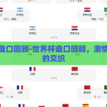 世界杯盘口回顾-世界杯盘口回顾，激情与策略的交织