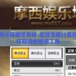 足球竞猜计算器世界杯-足球竞猜计算器，世界杯期间的智慧工具
