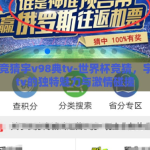 世界杯竞猜宇v98典tv-世界杯竞猜，宇v98典tv的独特魅力与激情碰撞