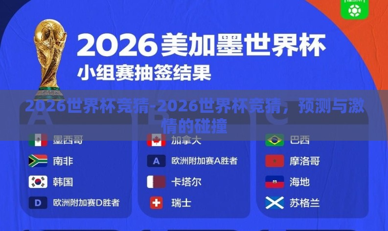 2026世界杯竞猜-2026世界杯竞猜，预测与激情的碰撞