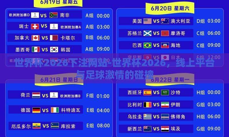 世界杯2026下注网站-世界杯2026,线上平台与足球激情的碰撞 世界杯2026下注网站-世界杯2026,线上平台与足球激情的碰撞