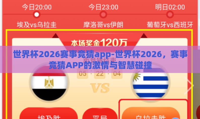 世界杯2026赛事竞猜app-世界杯2026,赛事竞猜APP的激情与智慧碰撞 世界杯2026赛事竞猜app-世界杯2026,赛事竞猜APP的激情与智慧碰撞