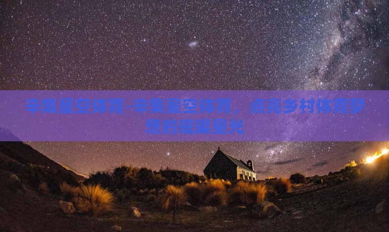 辛集星空体育-辛集星空体育，点亮乡村体育梦想的璀璨星光