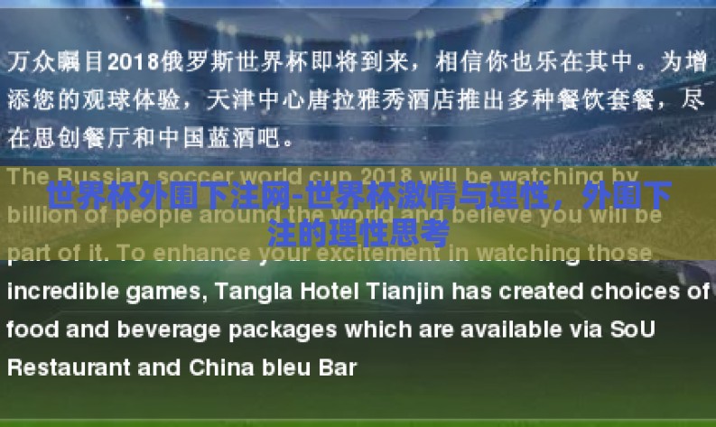 世界杯外围下注网-世界杯激情与理性，外围下注的理性思考