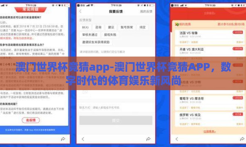 澳门世界杯竞猜app-澳门世界杯竞猜APP，数字时代的体育娱乐新风尚